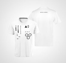 Load image into Gallery viewer, Parts of the machine (Daytona) Unisex Tee Blanc