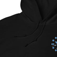 Load image into Gallery viewer, Luminous embroidered on heart (Submariner) Unisex Hoodie Noir