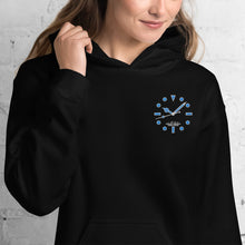 Load image into Gallery viewer, Luminous embroidered on heart (Submariner) Unisex Hoodie Noir