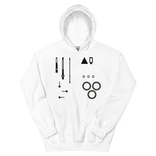 Load image into Gallery viewer, Parts of the machine (Daytona) Unisex Hoodie Blanc