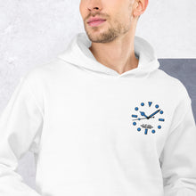 Load image into Gallery viewer, Luminous embroidered on heart (Submariner) Unisex Hoodie Blanc