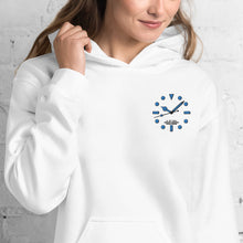 Load image into Gallery viewer, Luminous embroidered on heart (Submariner) Unisex Hoodie Blanc