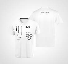 Load image into Gallery viewer, Parts of the machine (Daytona) Unisex Tee Blanc
