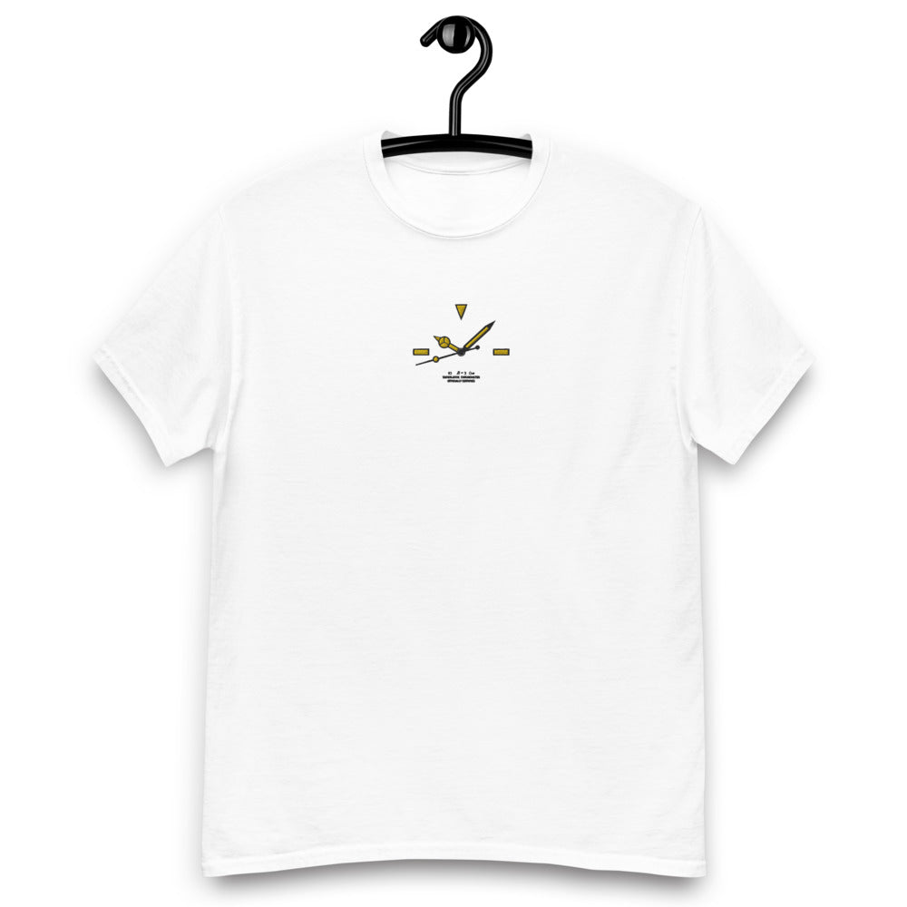 Ten Past Ten (Submariner) Embroidered Unisex Tee Blanc