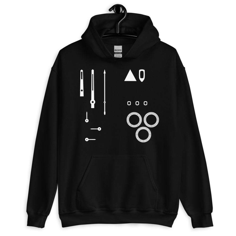 Parts of the machine (Daytona) Unisex Hoodie Noir