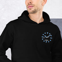 Load image into Gallery viewer, Luminous embroidered on heart (Submariner) Unisex Hoodie Noir
